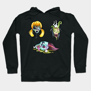 Halloween Terrible Zombie Face Pack Hoodie